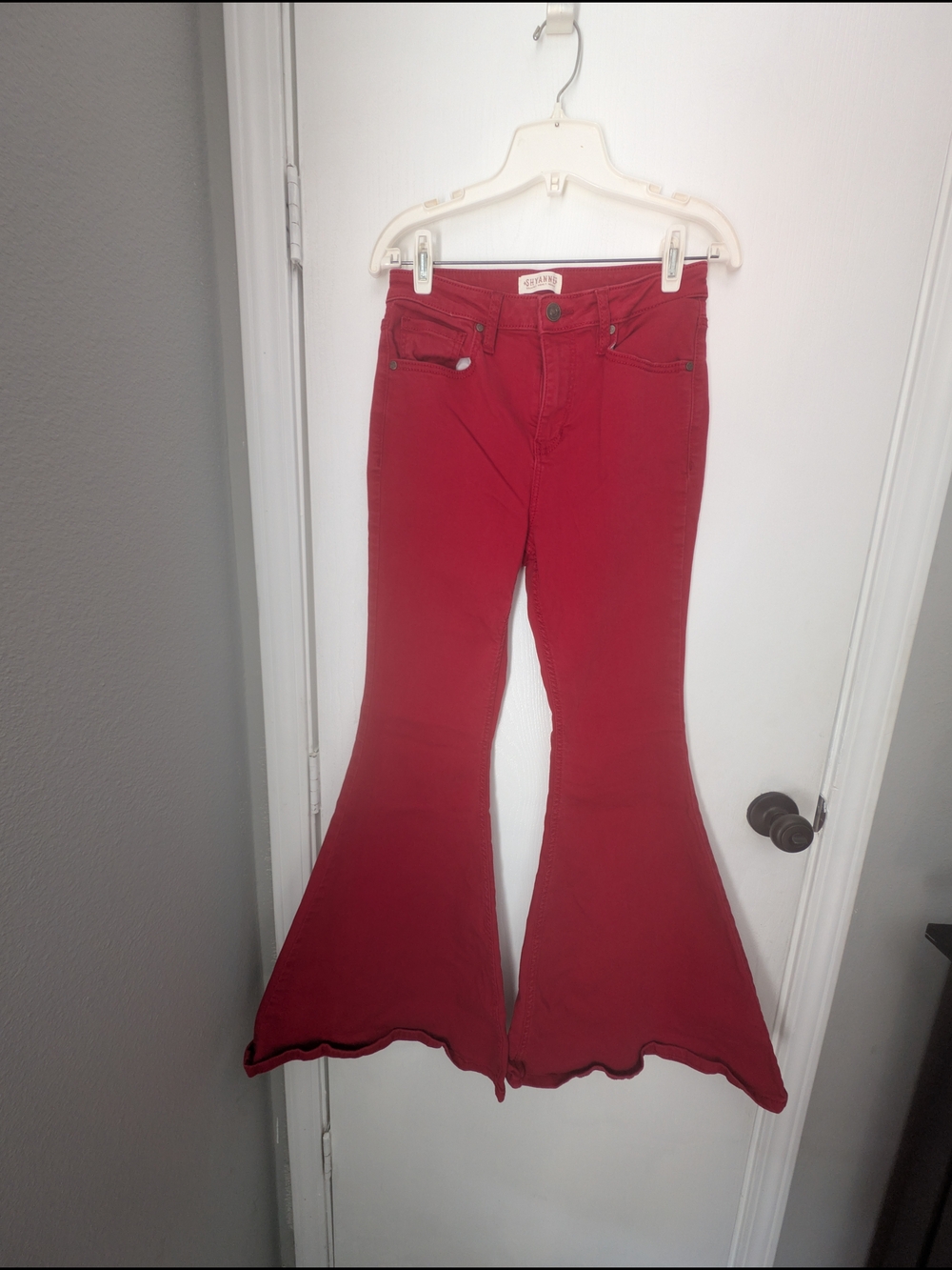 Shyanne Deep Red Denim Jeans